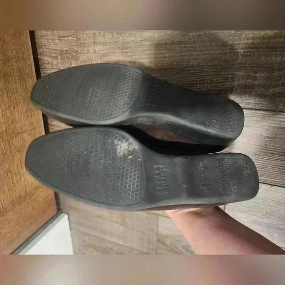 Stuart Weitzman Wedge Loafers Womens Size 8.5 Brown Suede Slip On Platform Shoes - Picture 7 of 8